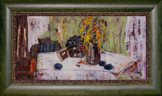 Painting Still Life With Plums