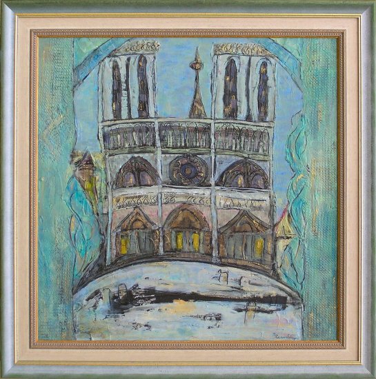 Painting Notre Dame, Paris