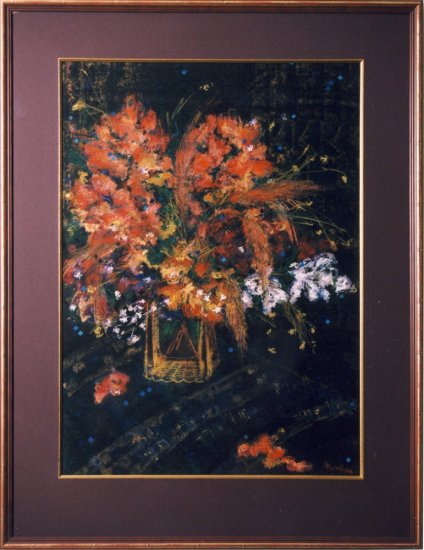 Painting Rhododendrons In Yellow Vase