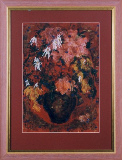 Obraz Kytice kopretin a rododendronů