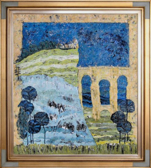 Painting Puente Nuevo In Spain
