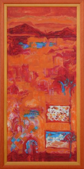 Painting Crescendo  of orange II