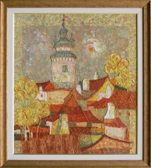 Painting Czech Krumlov